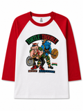 Bebop and rocksteady on a Baseball style Tee